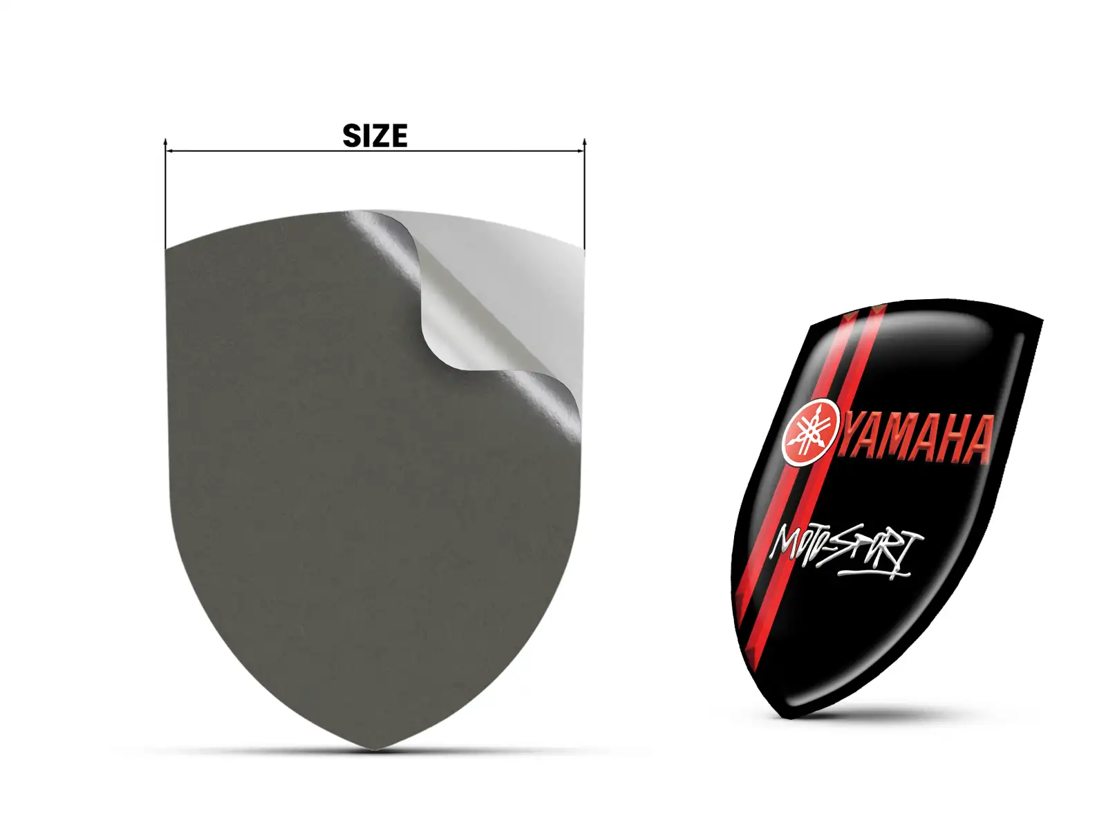 Yamaha Stickers Bombés Design Exclusif Décor Auto Élégant